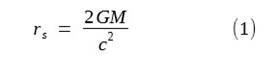 Schwarzchild radius